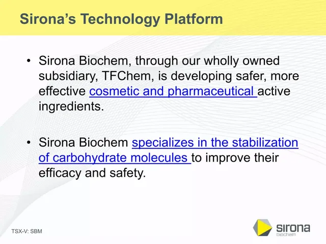 Technology slide 3 from Sirona Biochem