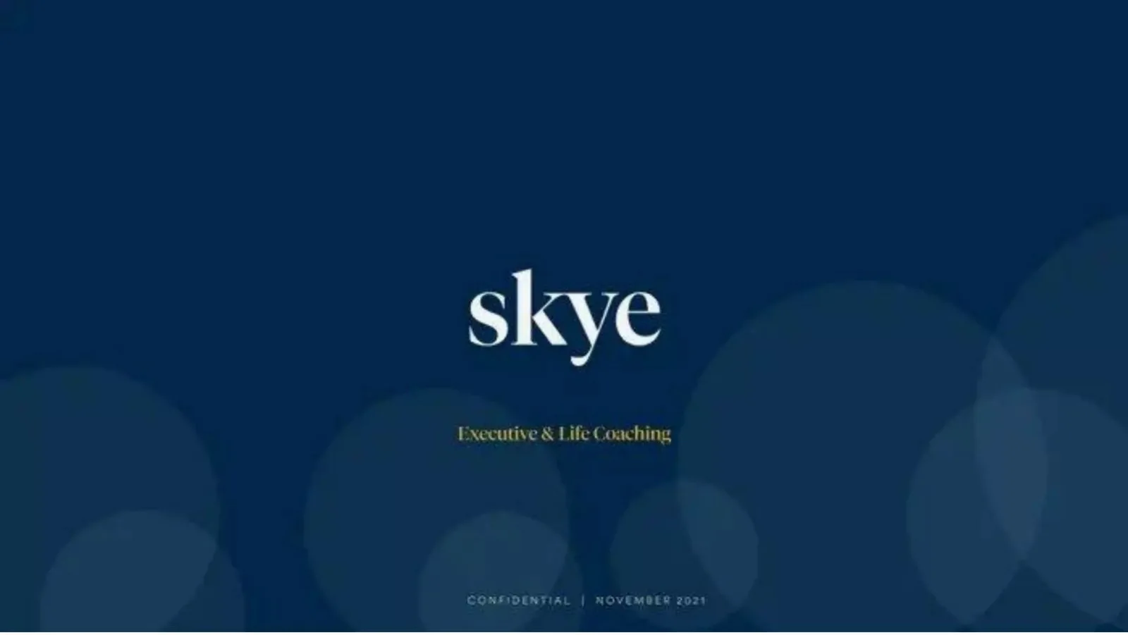 Skye pitch deck slide