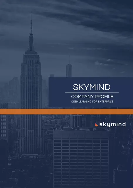 Skymind pitch deck cover
