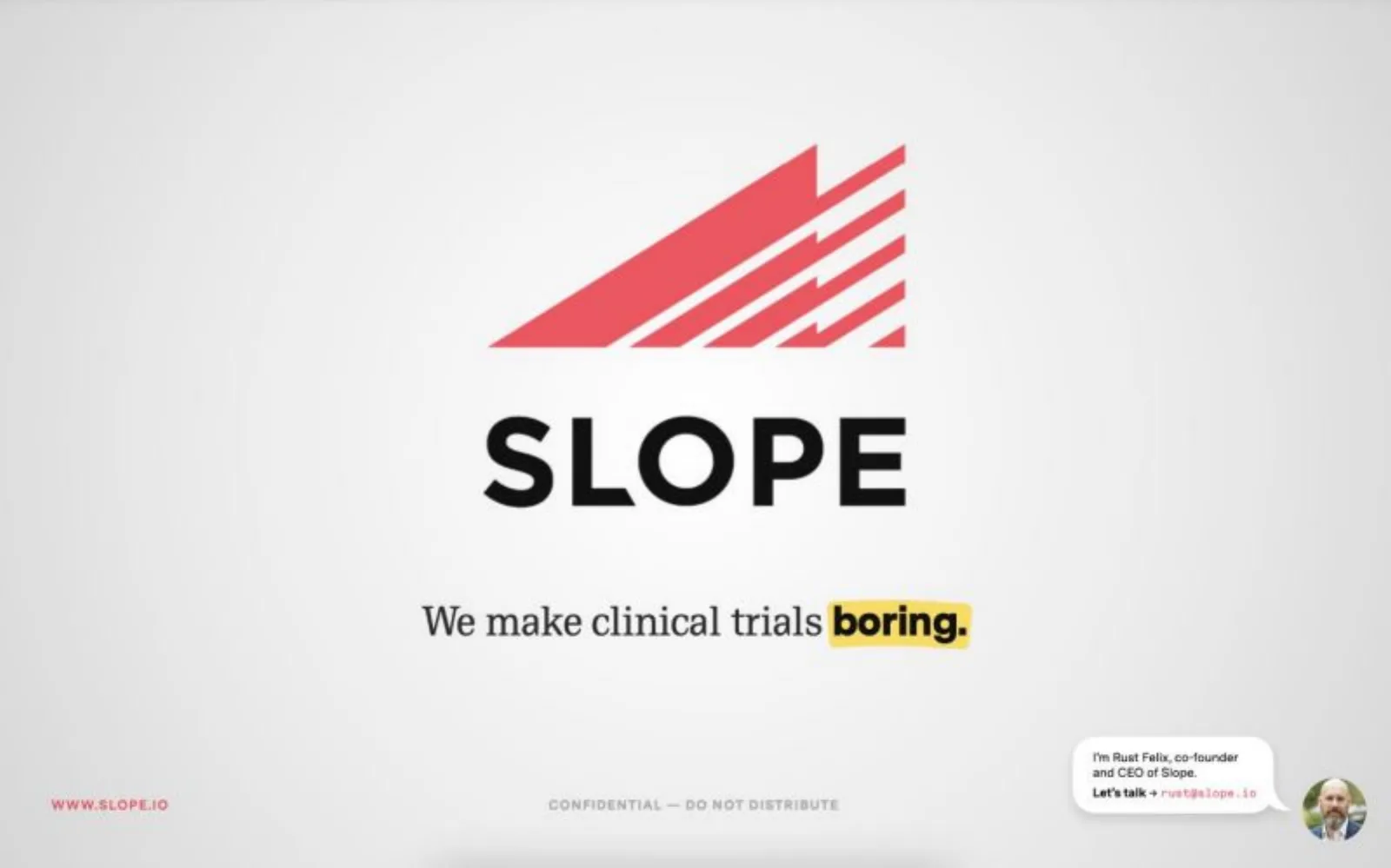 Slope pitch deck slide