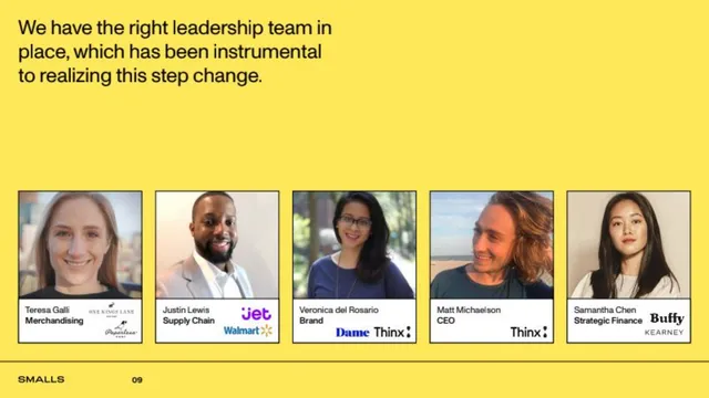 Team slide 9 from Smalls