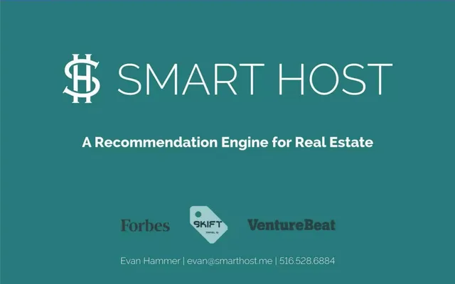 Smart Host pitch deck cover