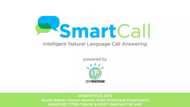 SmartCall pitch deck cover