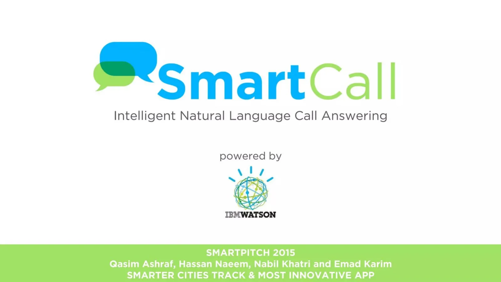 SmartCall pitch deck slide