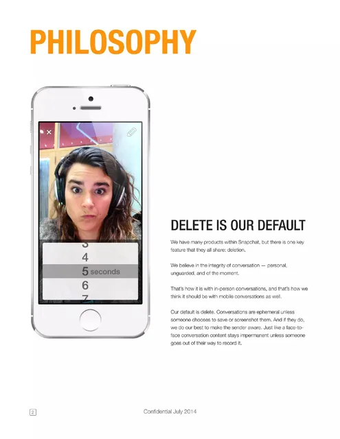 Product / solution slide 3 from Snapchat