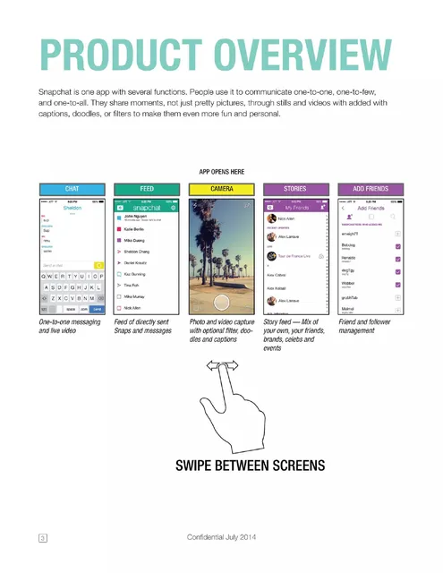 Product / solution slide 4 from Snapchat