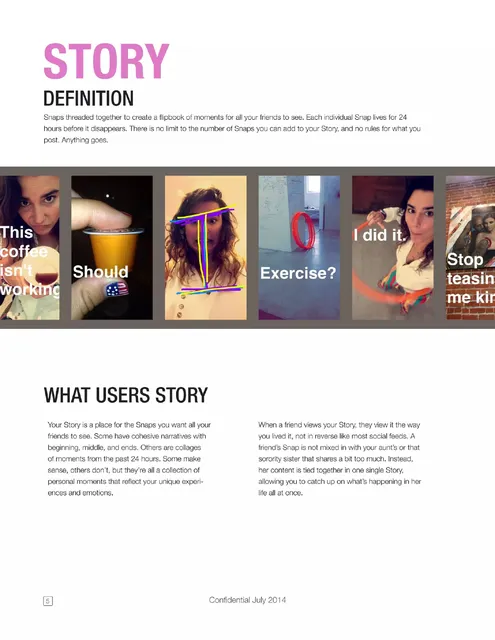 Product / solution slide 6 from Snapchat