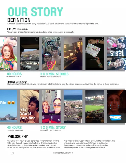 Product / solution slide 8 from Snapchat