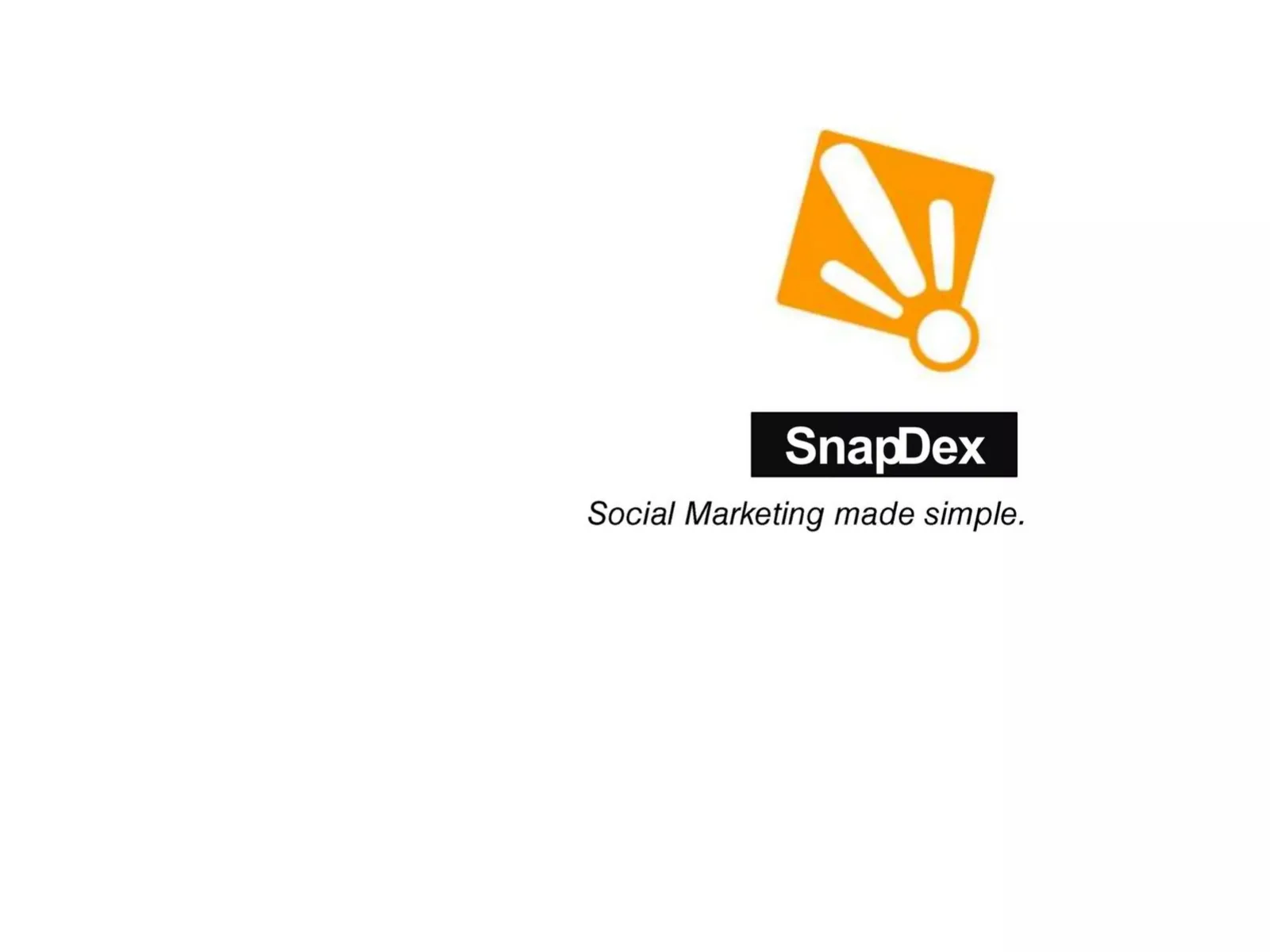 SnapDex pitch deck slide