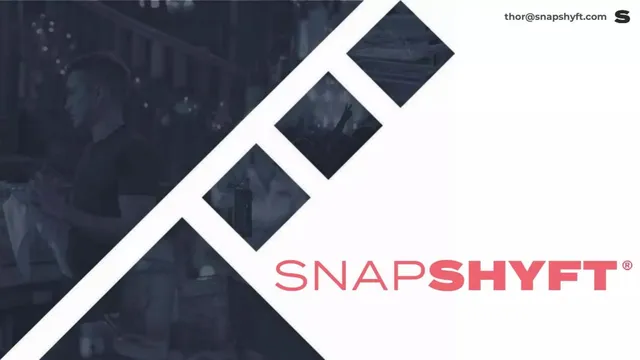 SnapShyft pitch deck cover