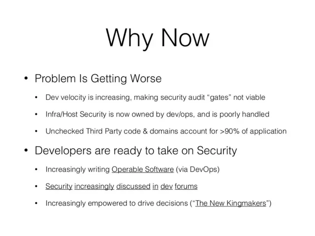 Why now slide 3 from Snyk