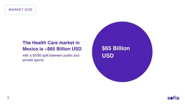 Market sizing / opportunity slide 3 from Sofia