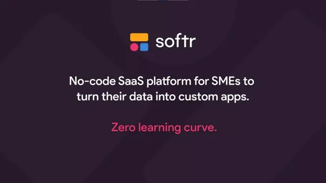 Softr pitch deck cover