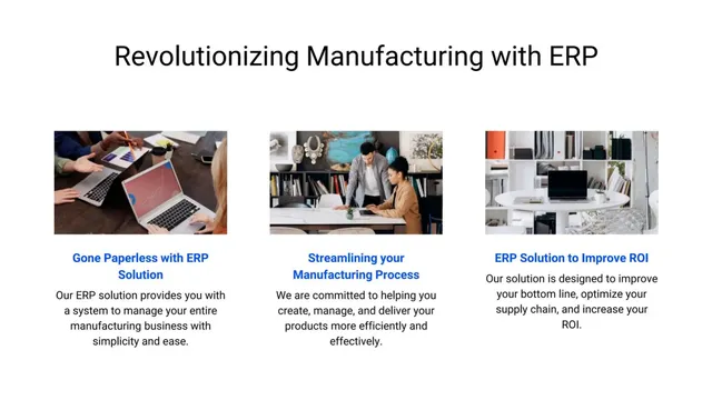 Product / solution slide 4 from ERP Solutions