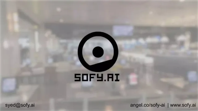 Sofy.ai pitch deck cover