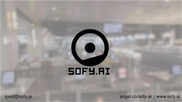 Sofy.ai pitch deck cover