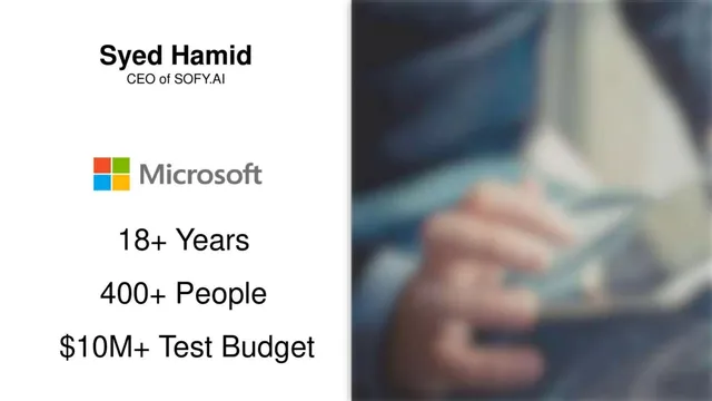 Team slide 5 from Sofy.ai
