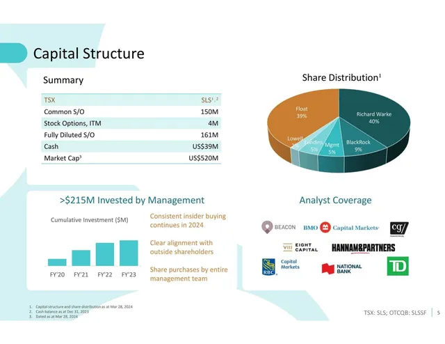 Company overview slide 5 from Solaris Resources