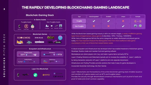 Market analysis / overview slide 3 from SolChicks