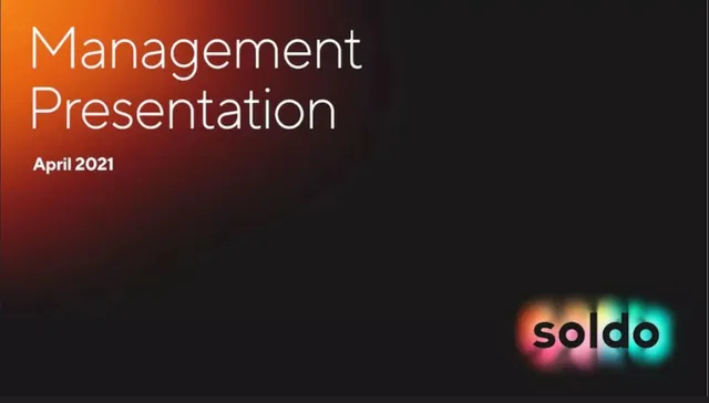 Soldo pitch deck cover