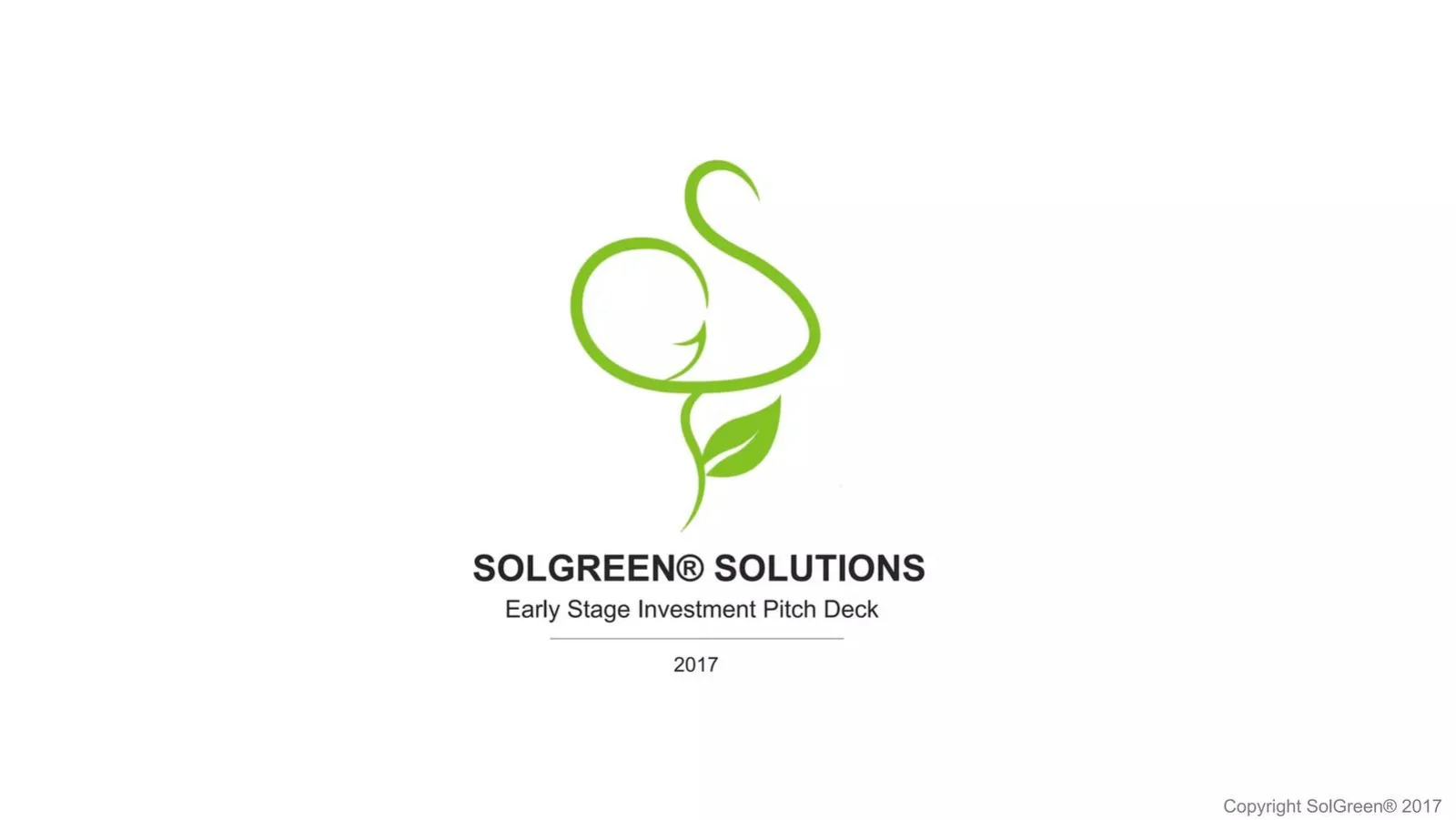 Solgreen pitch deck slide