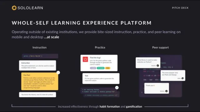 Product / solution slide 3 from Sololearn