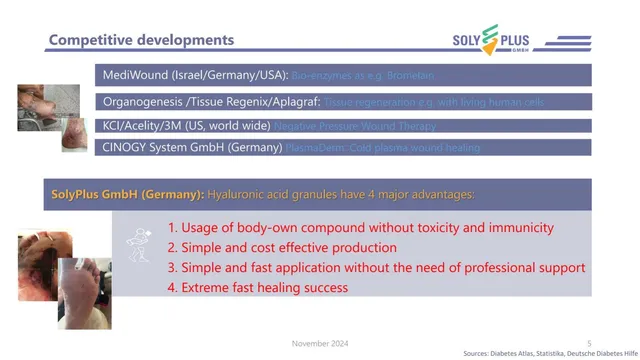 Competitors slide 5 from SolyPlus GmbH / BioLuxus Labs, Inc.