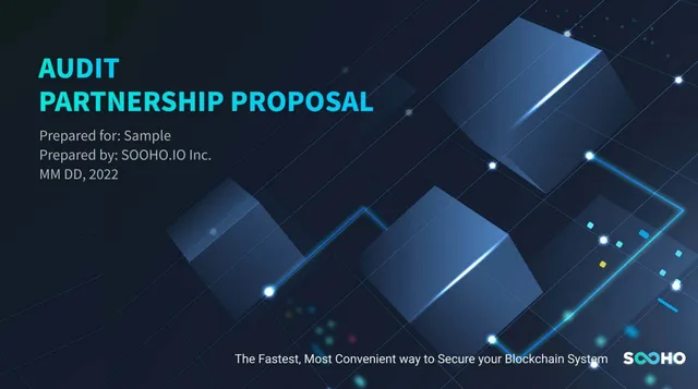 Sooho.io pitch deck cover