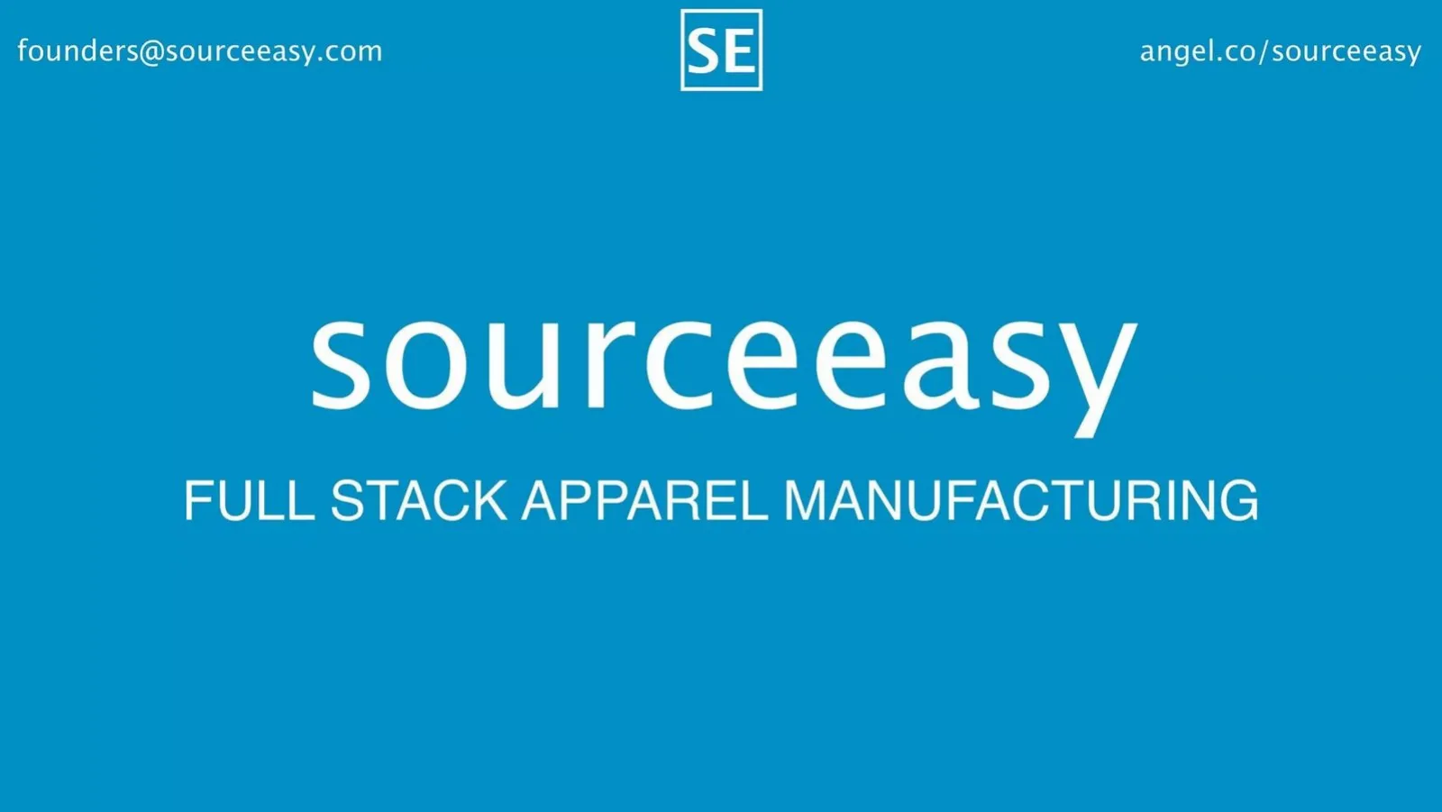 Sourceeasy pitch deck slide