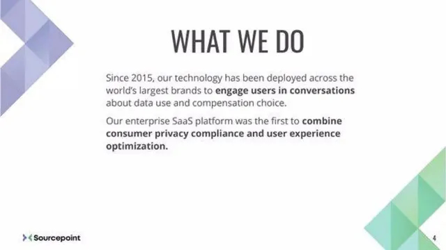 Product / solution slide 4 from Sourcepoint