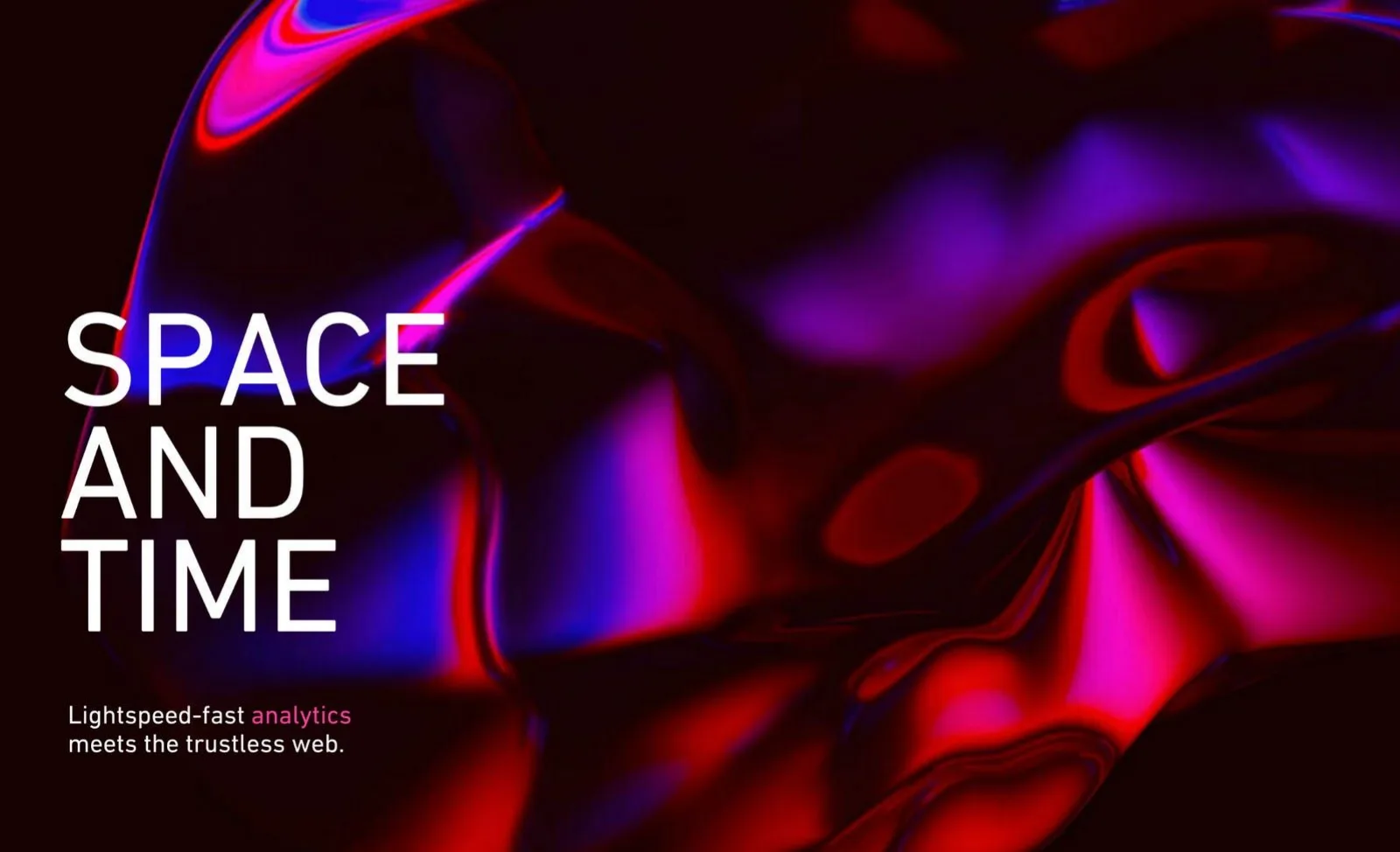 Space and Time pitch deck slide