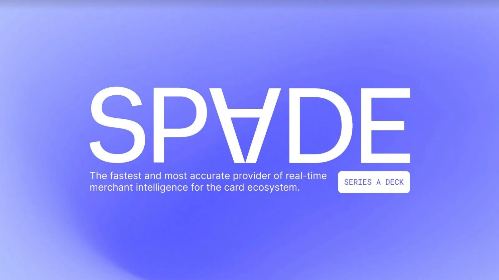 Spade pitch deck slide