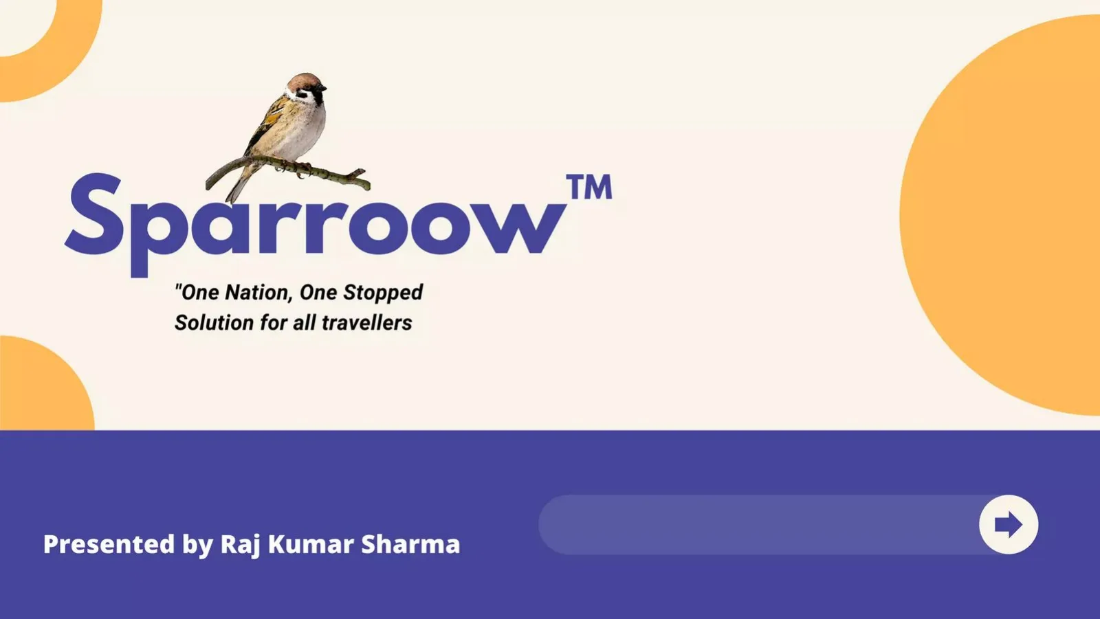 Sparroow pitch deck slide