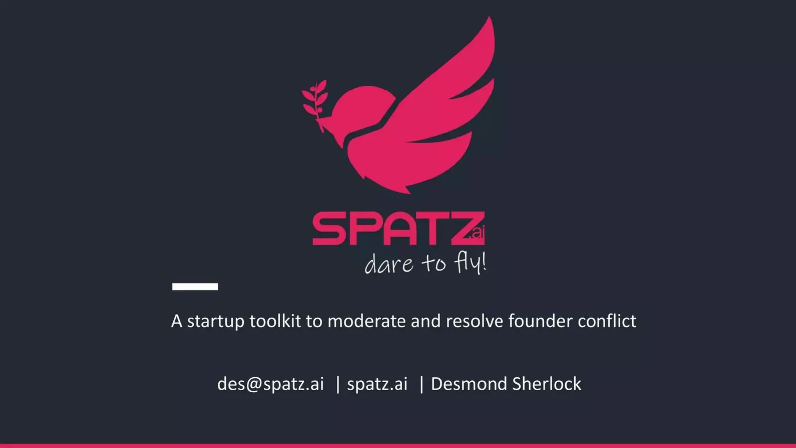 SpatzAI pitch deck slide