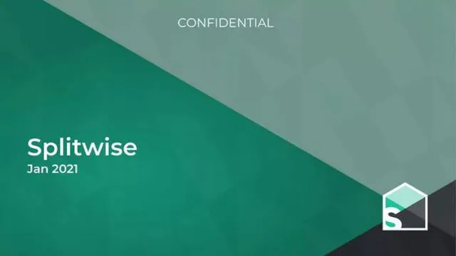 Splitwise pitch deck cover