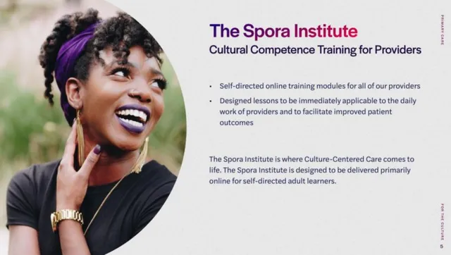 Product / solution slide 5 from Spora Health
