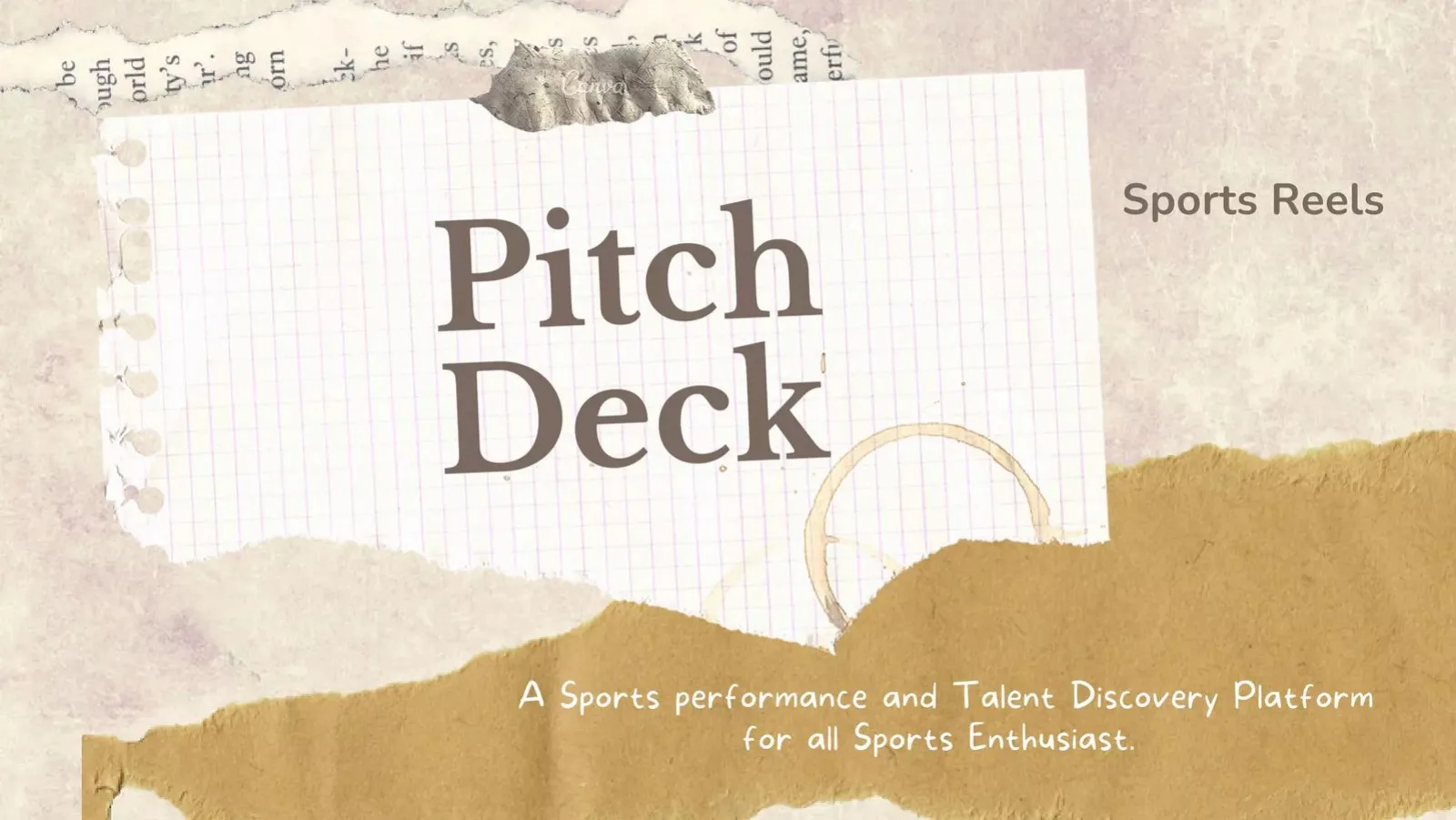 Sports Reels pitch deck slide
