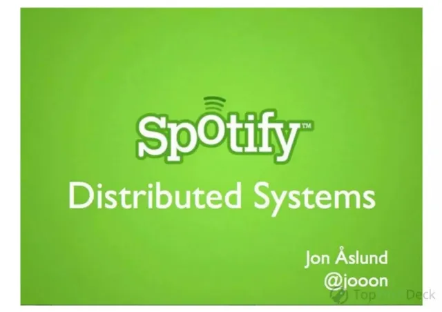 Spotify pitch deck cover