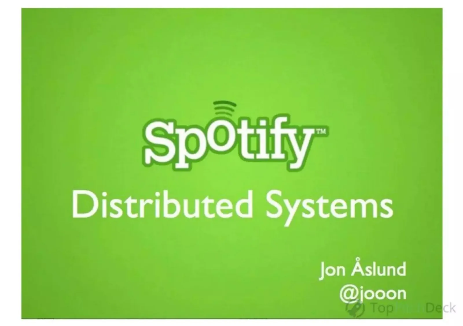 Spotify pitch deck slide