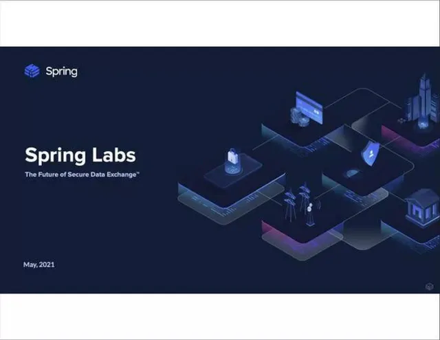 Spring Labs pitch deck cover