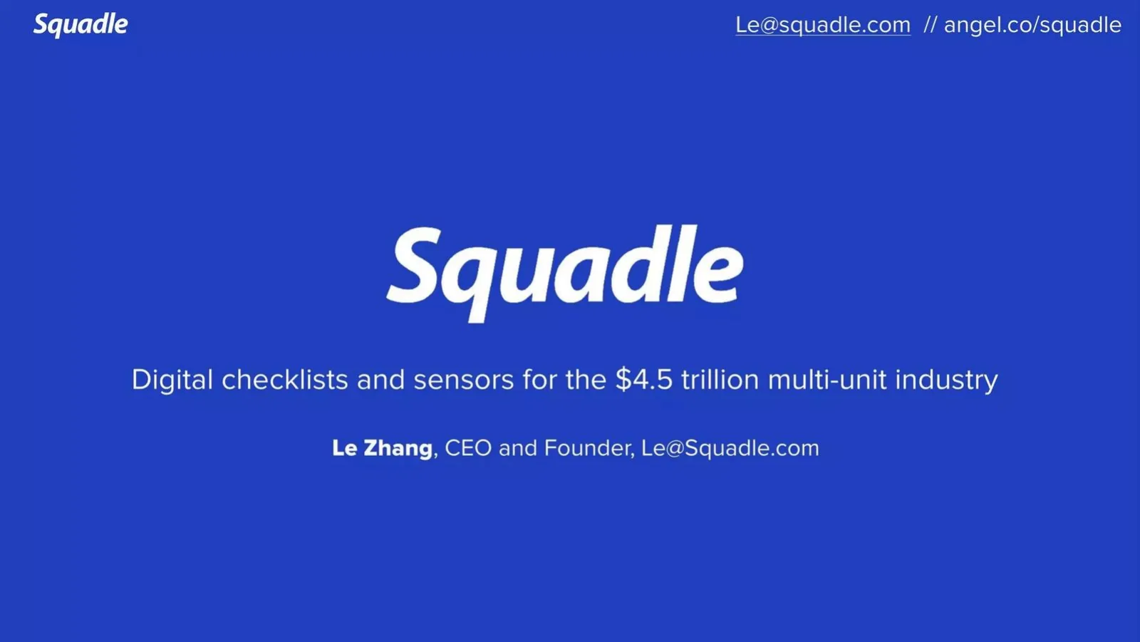 Squadle pitch deck slide