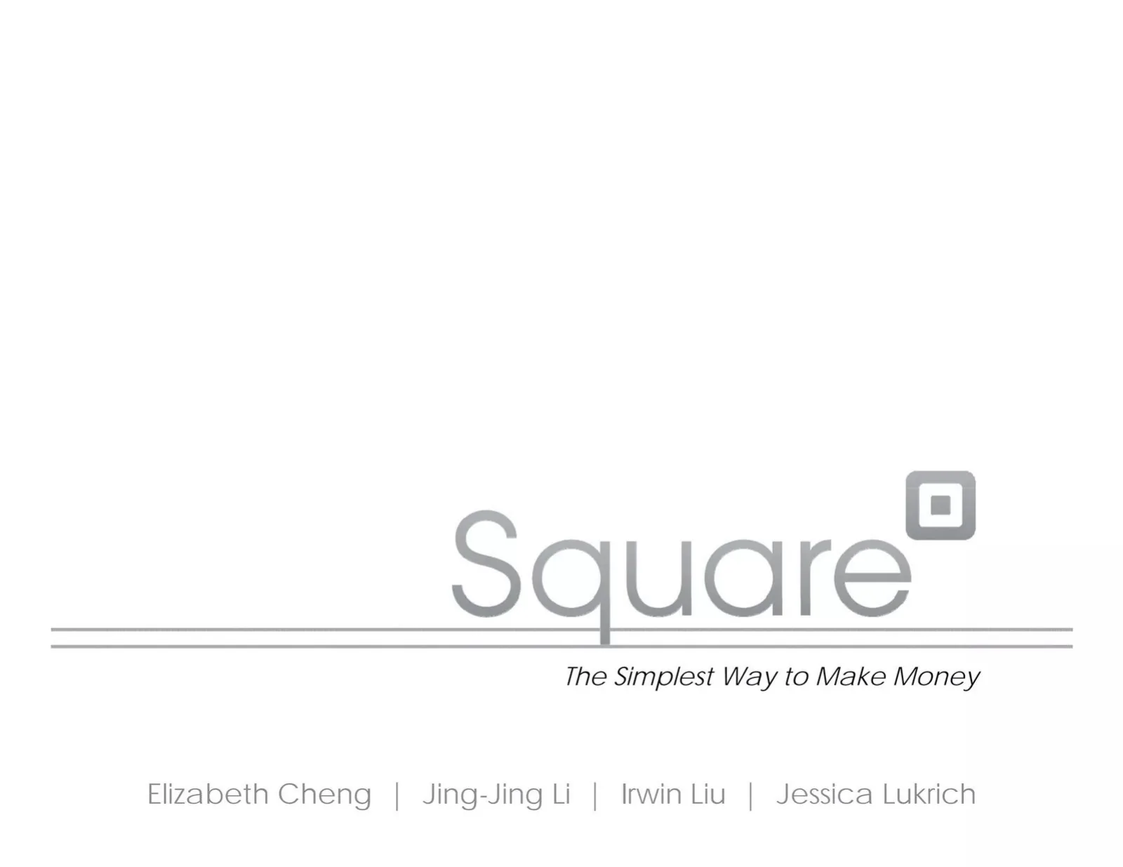 Square pitch deck slide
