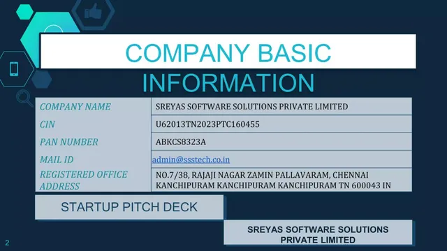 Company overview slide 2 from SREYAS SOFTWARE SOLUTIONS PRIVATE LIMITED
