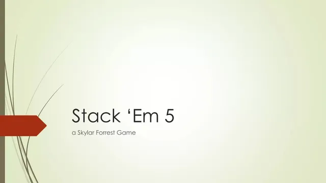 Stack 'Em 5 pitch deck cover