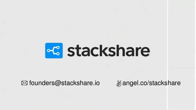StackShare pitch deck cover
