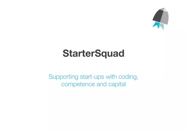 StarterSquad pitch deck cover