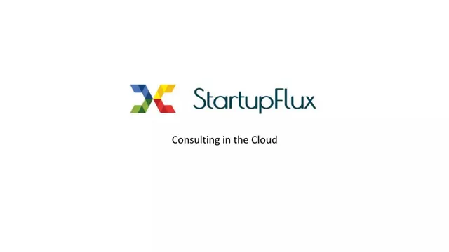 StartupFlux pitch deck cover