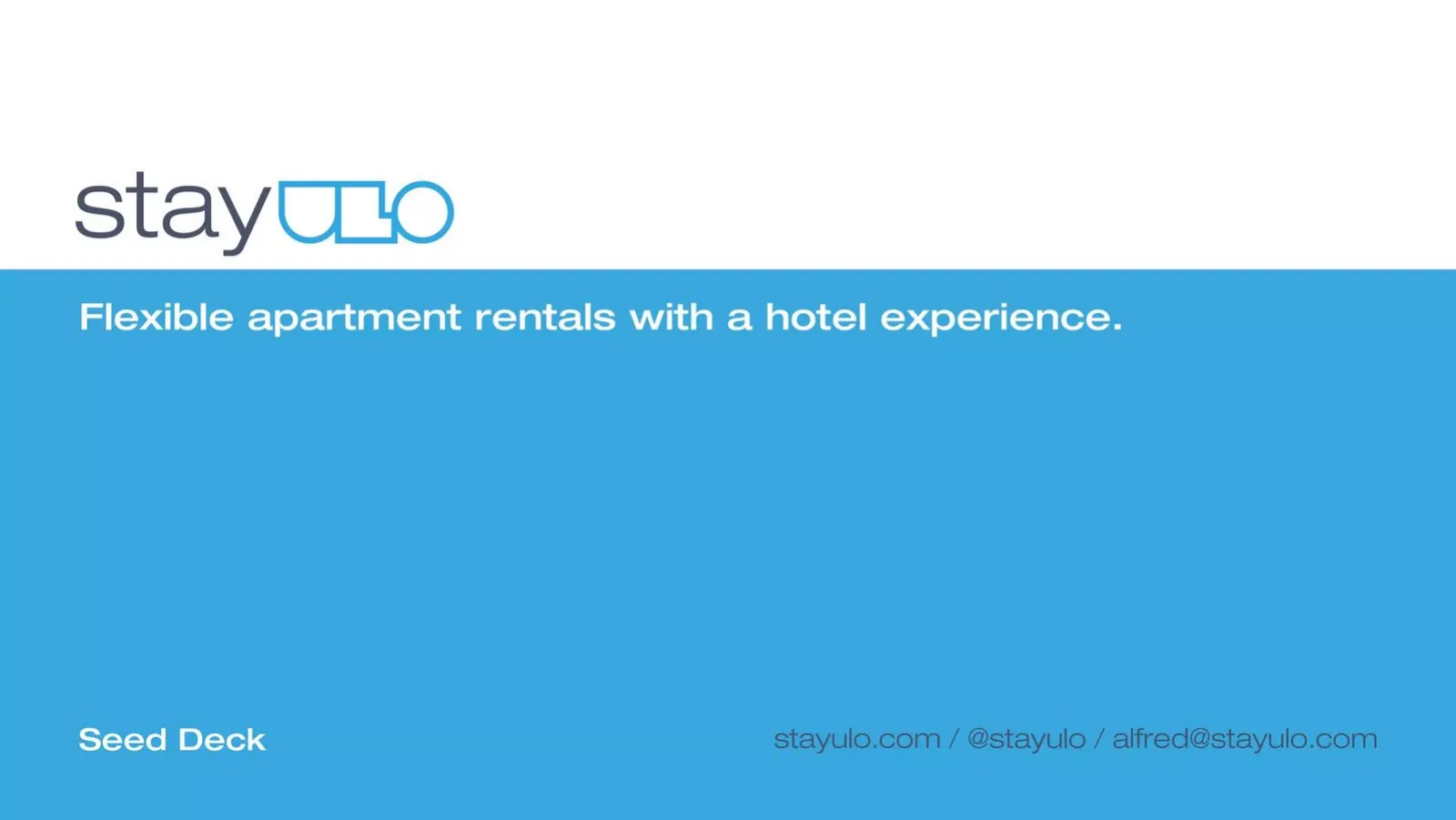 Stay Ulo pitch deck slide