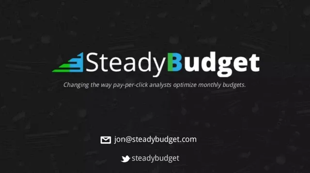 SteadyBudget (now Shape.io) pitch deck cover