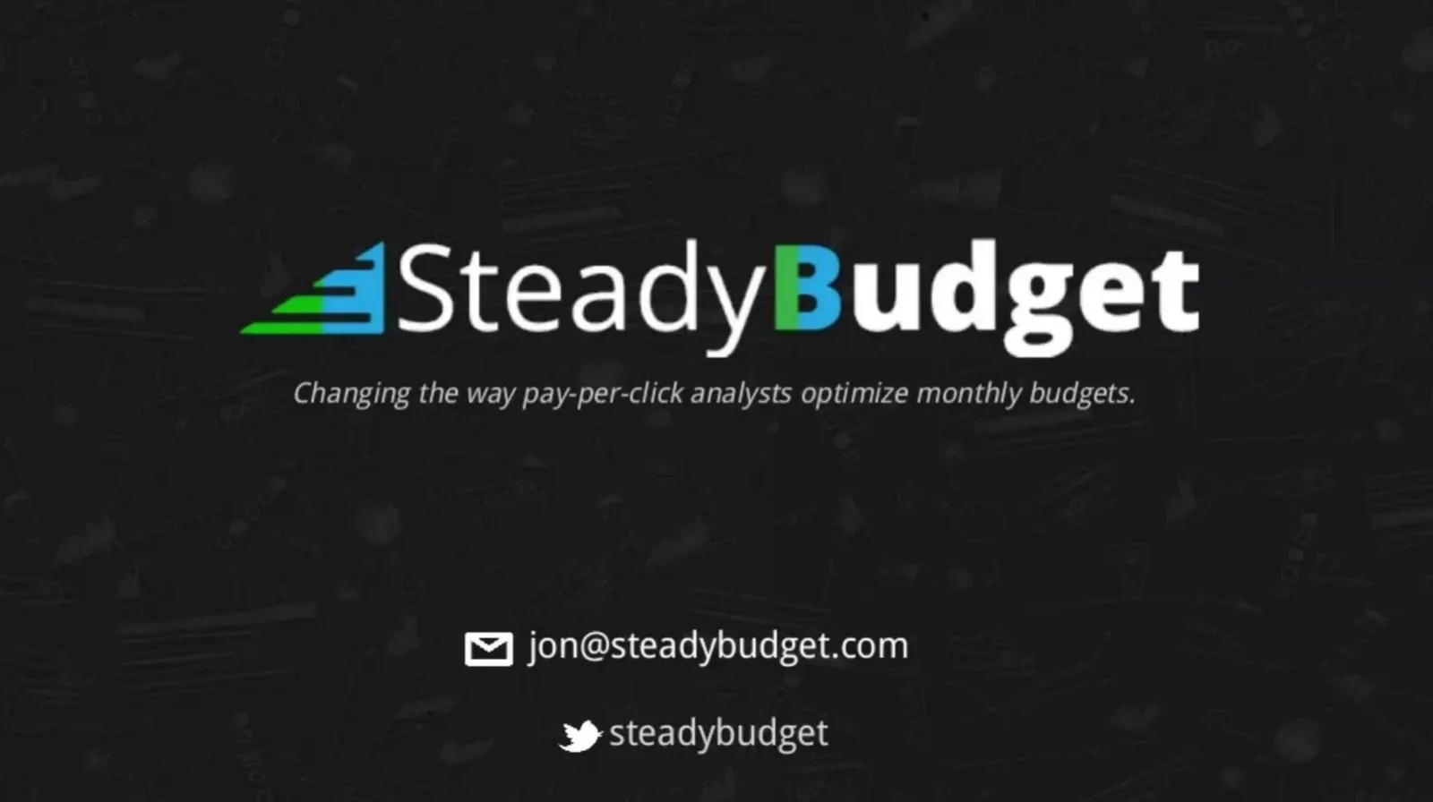 SteadyBudget (now Shape.io) pitch deck slide